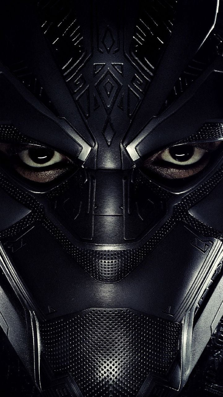 Black panther, superhero's face, movie, 720x1280 wallpaper. Black panther superhero, Black panther, Superhero
