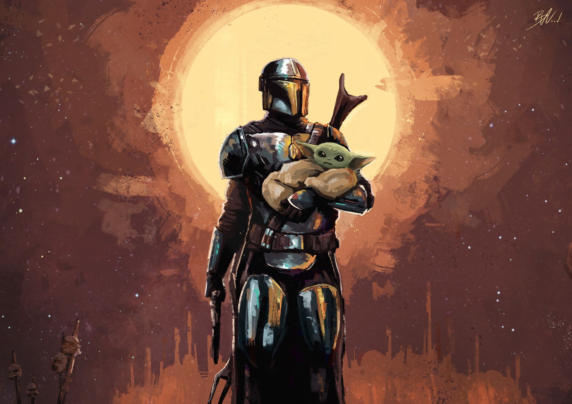 The Mandalorian Wallpaper and Background HD Wallpaper of The Mandalorian