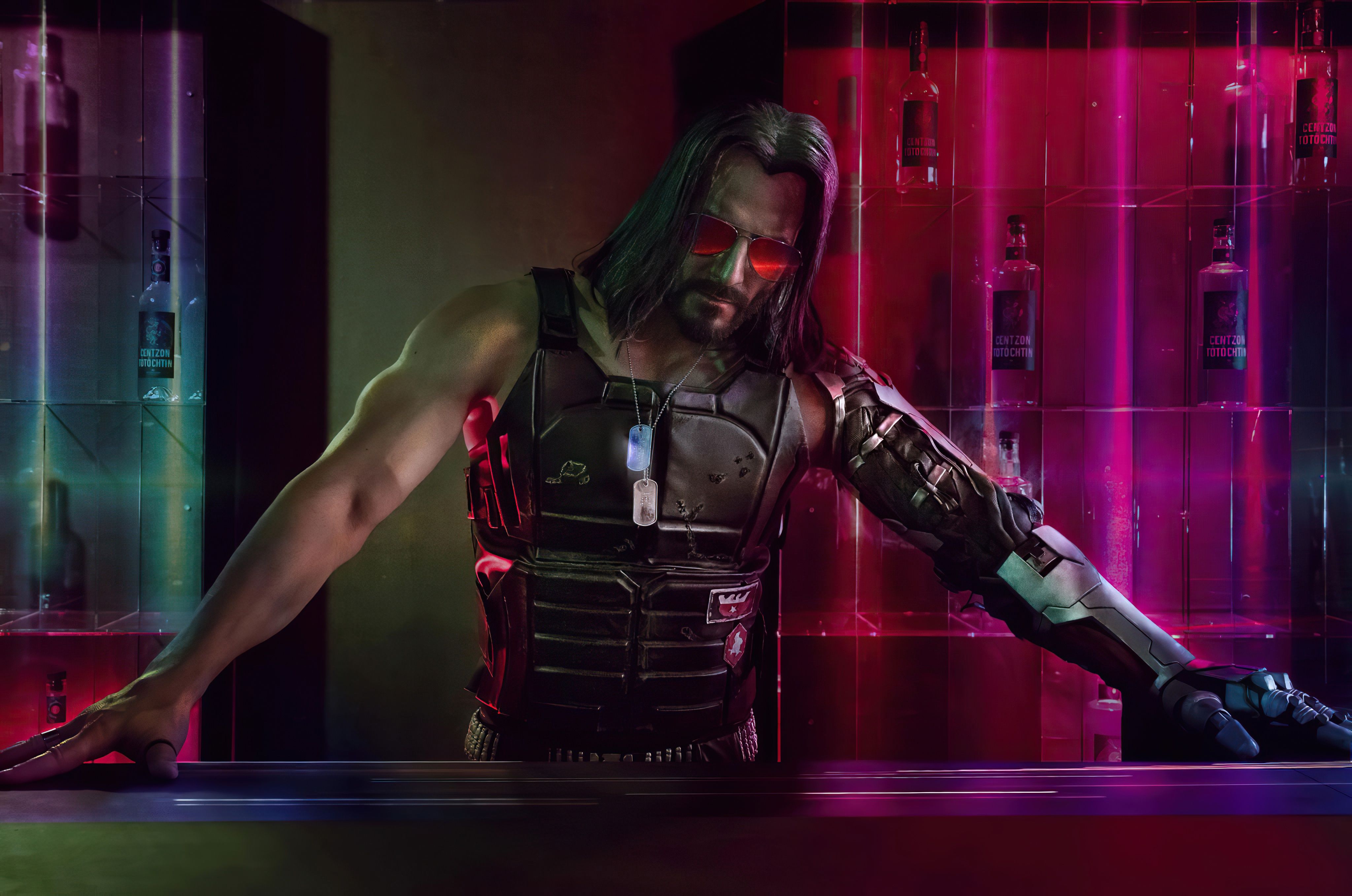 Johnny Silverhand Wallpaper 4K, Cyberpunk Keanu Reeves, 2020 Games, Games