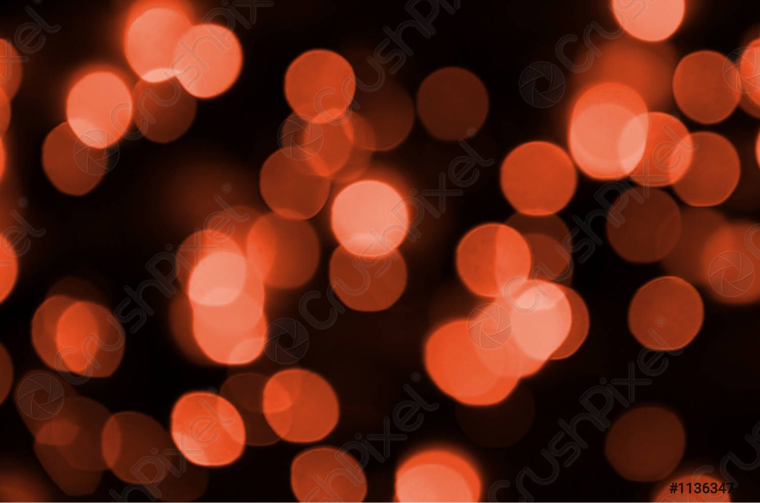 Abstract Blurred Of Red Glittering Shine Bulbs Lights Background Blur
