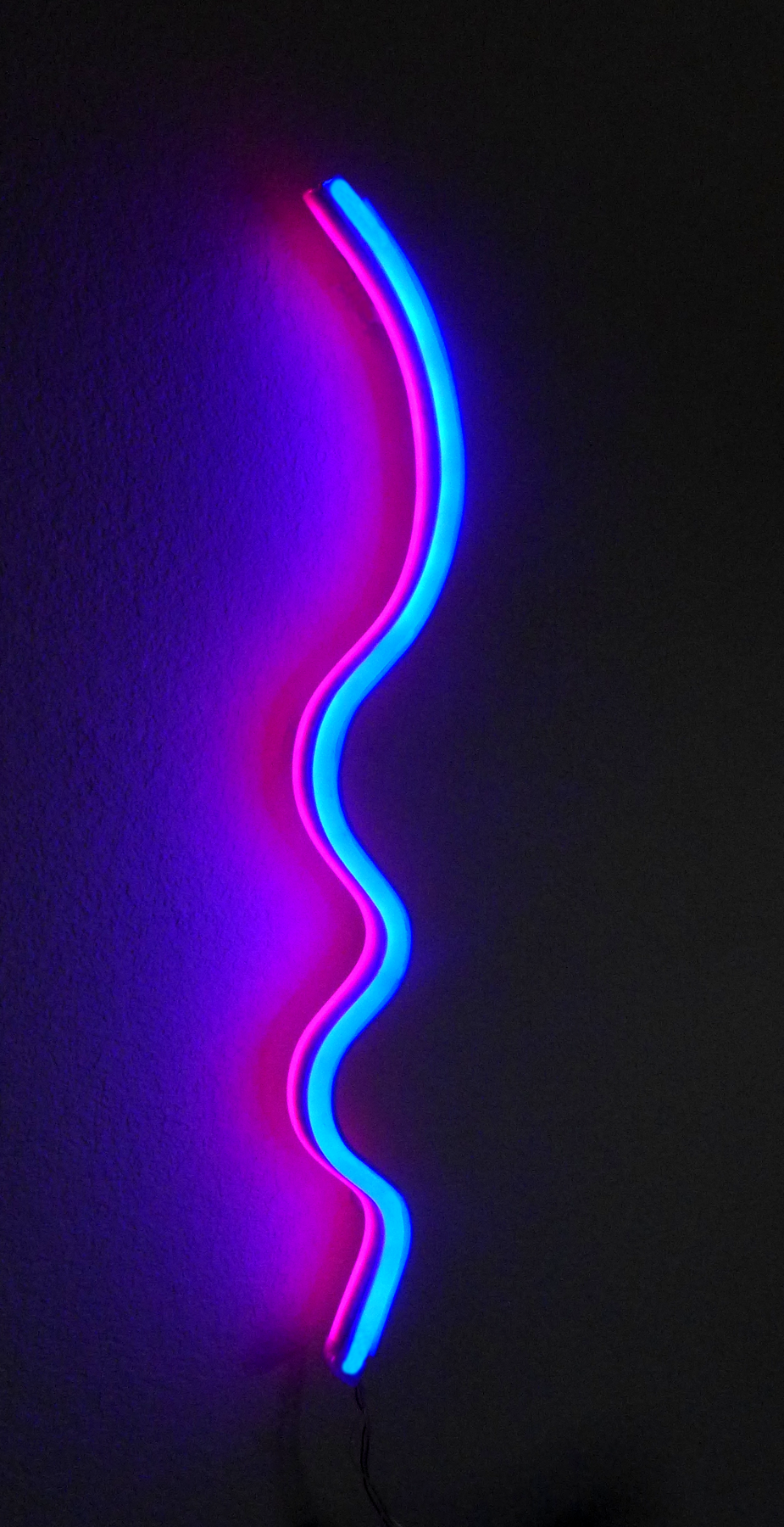 UltraViolet Steel And LED Indoor Outdoor Wall Art Garden Art. Etsy. Led Wall Art, Blue Aesthetic, Neon Aesthetic