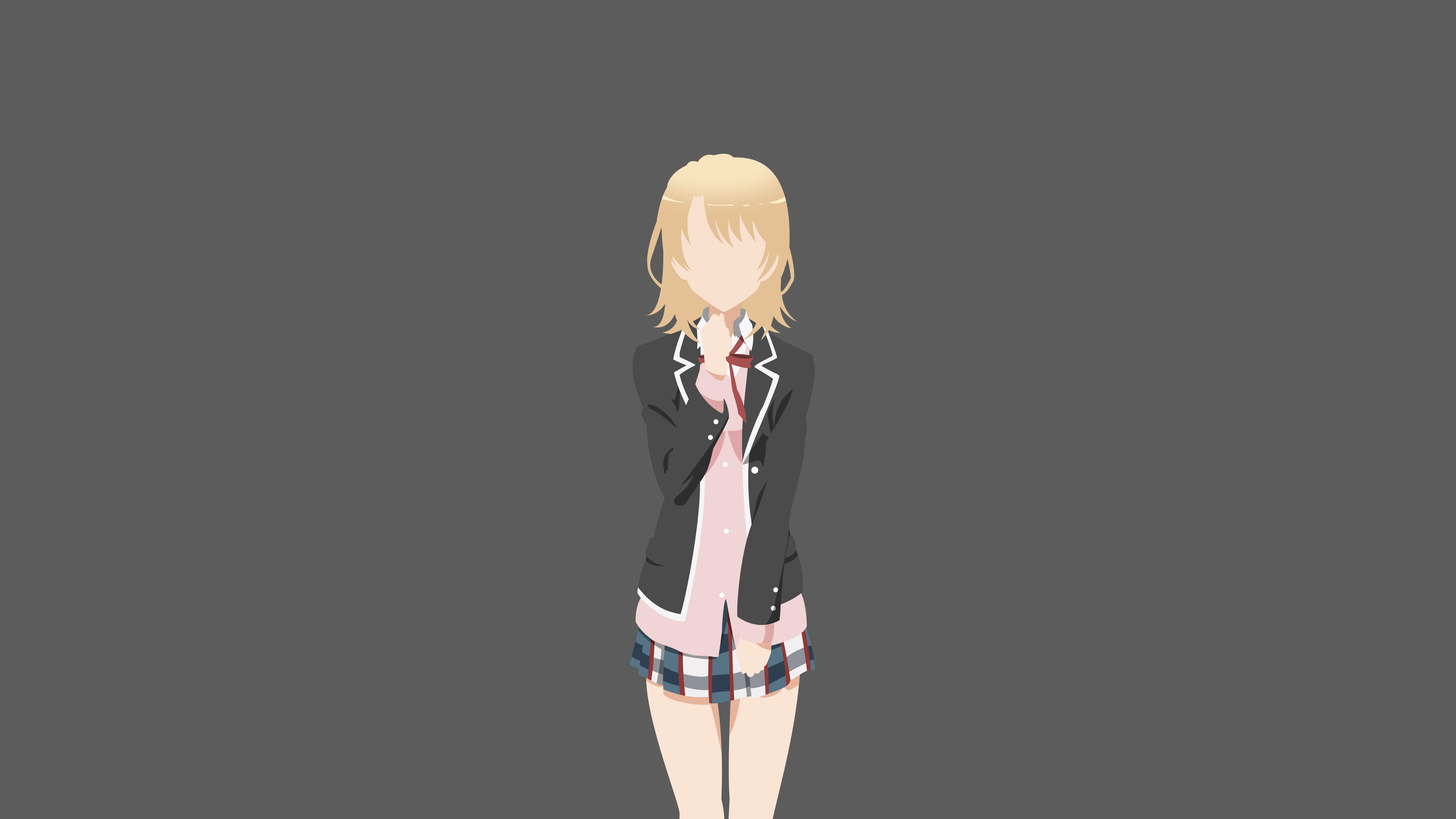 Iroha Isshiki Minimalist My Teen Romantic Comedy Snafu Wallpaper:7282x4096