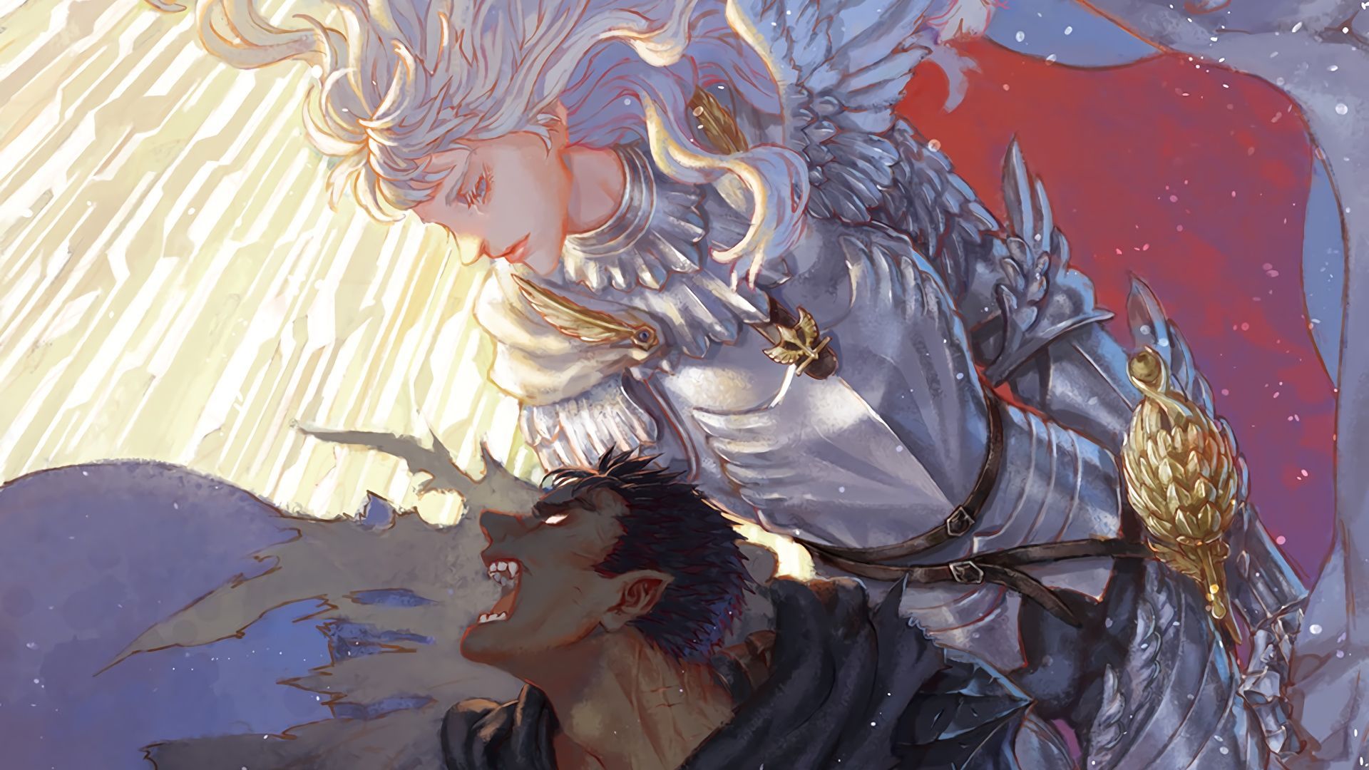 Guts and Griffith Berserk Anime