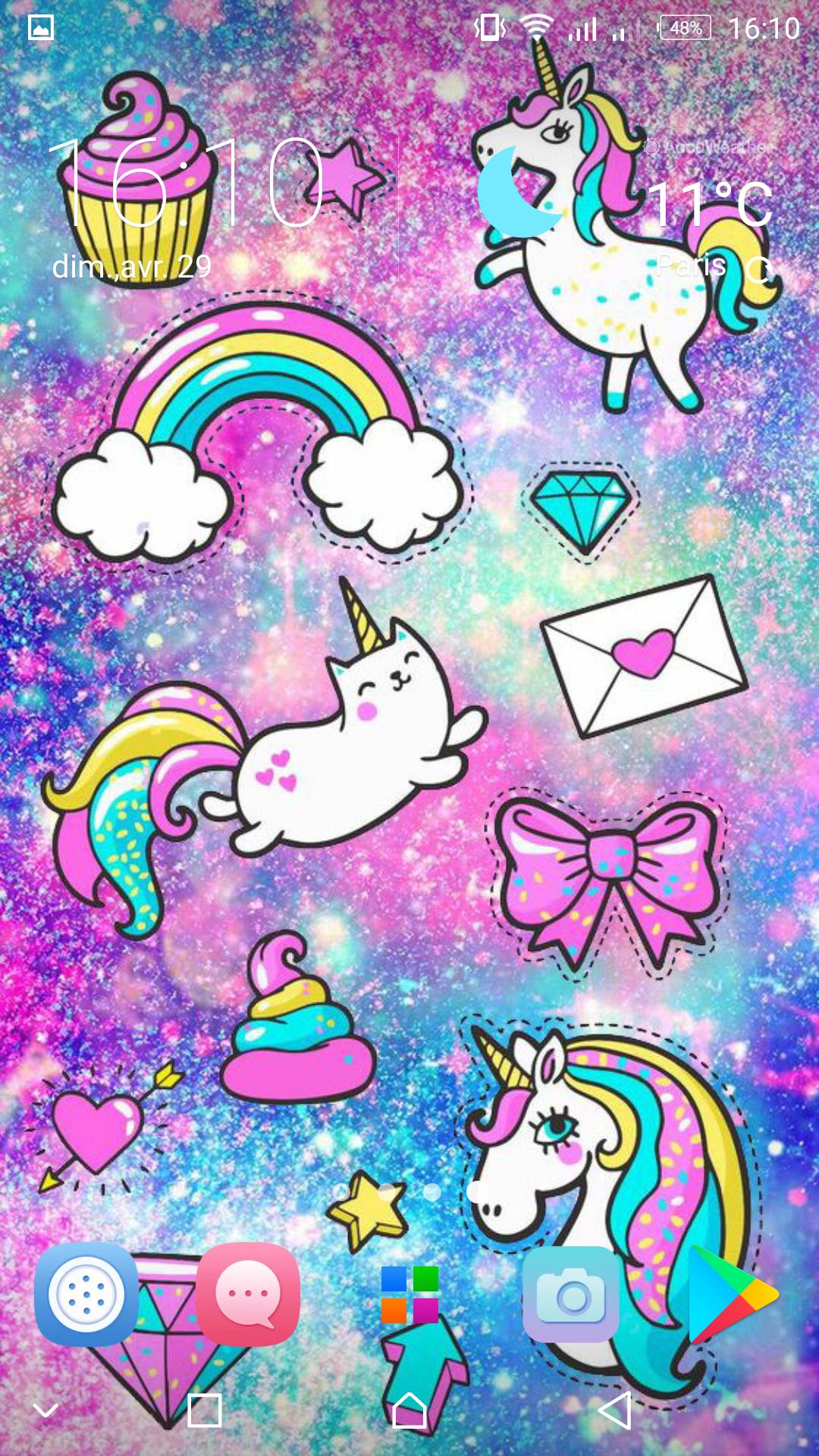 Girly cute background & Kawaii wallpaper for Android