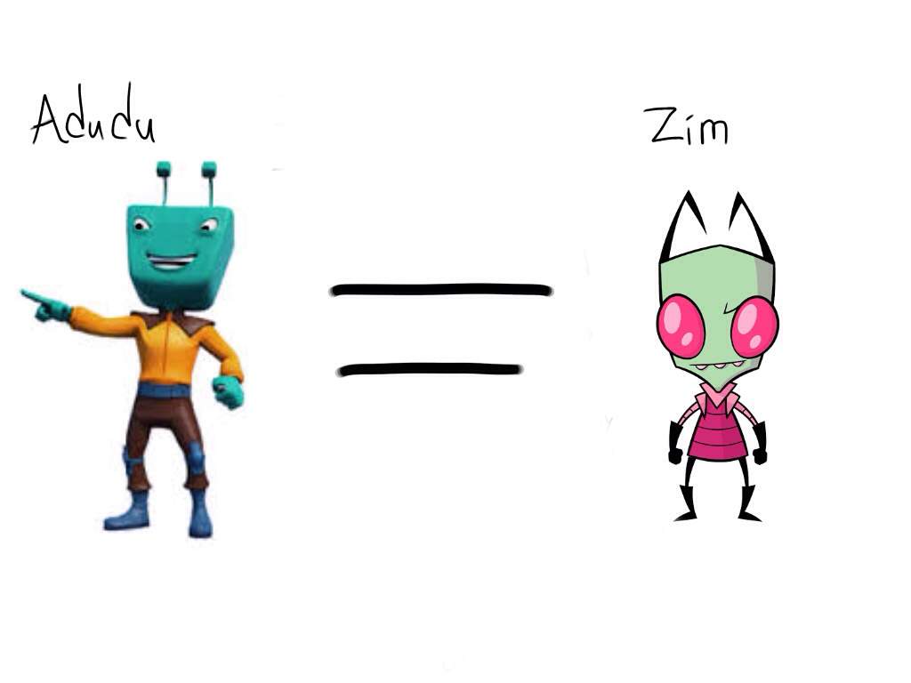 So adudu from BBB Galaxy is actually zim from invader zim. Invader Zim Amino