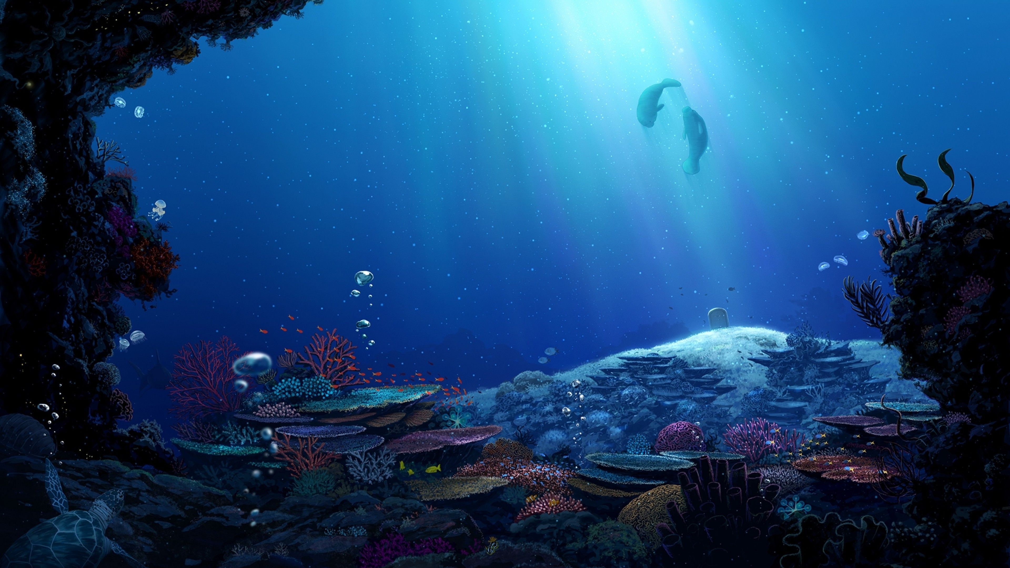 Anime Underwater Wallpaper Free Anime Underwater Background