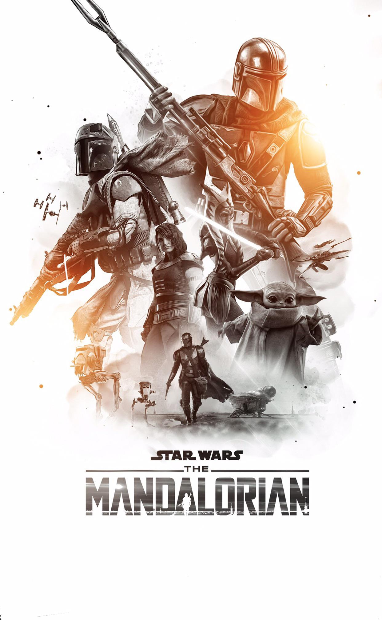 I turned the Mandalorian season 2 poster into a phone wallpaper feel free to take it and use it as you want!