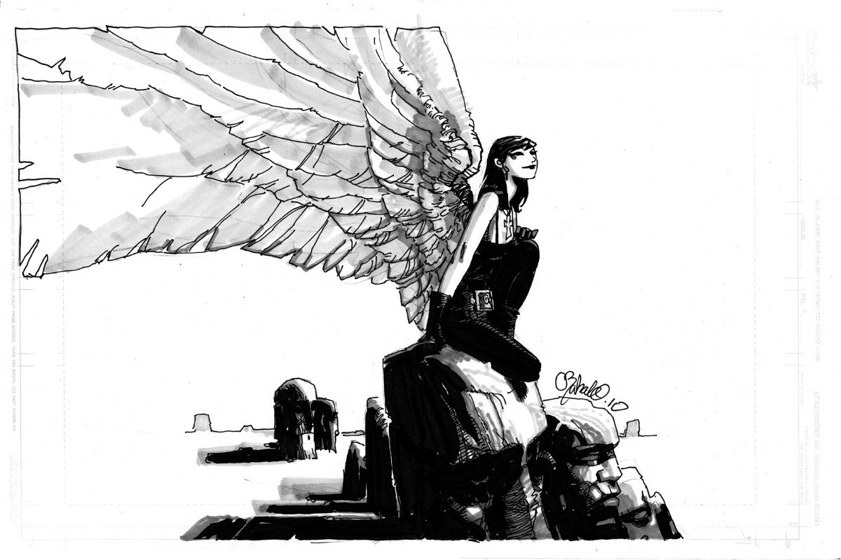 Death by Chris Bachalo, in Matt S's **DEATH commissions 04** Bachalo, Mike DeCarlo, Joelle Jones, Mannion, McKone, Netzer, Pennington, Pham, Stenbeck, Valentina, Wyman Comic Art Gallery Room