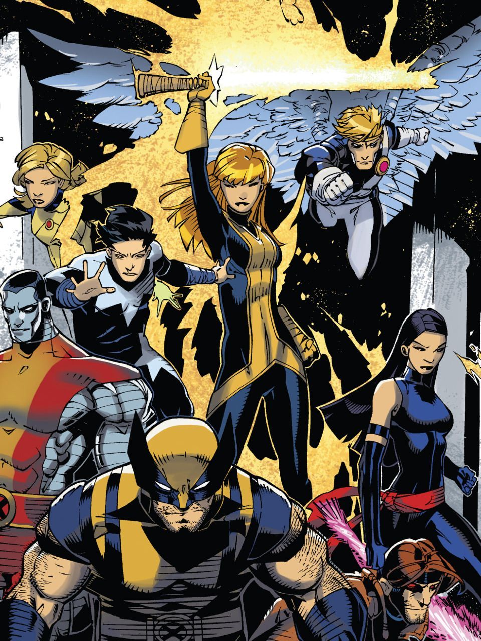 Dailydamnation: “ To Illyana, My X Men! Artist: Chris Bachalo Source: X Men: Curse Of The Mutants–Storm + Gambit ”. Comic Book Artwork, Marvel Xmen, Comics