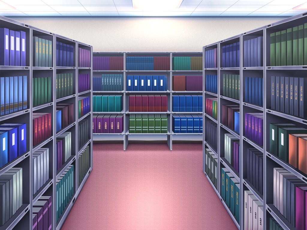Anime Background School Library. contoh soal pelajaran puisi dan pidato populer