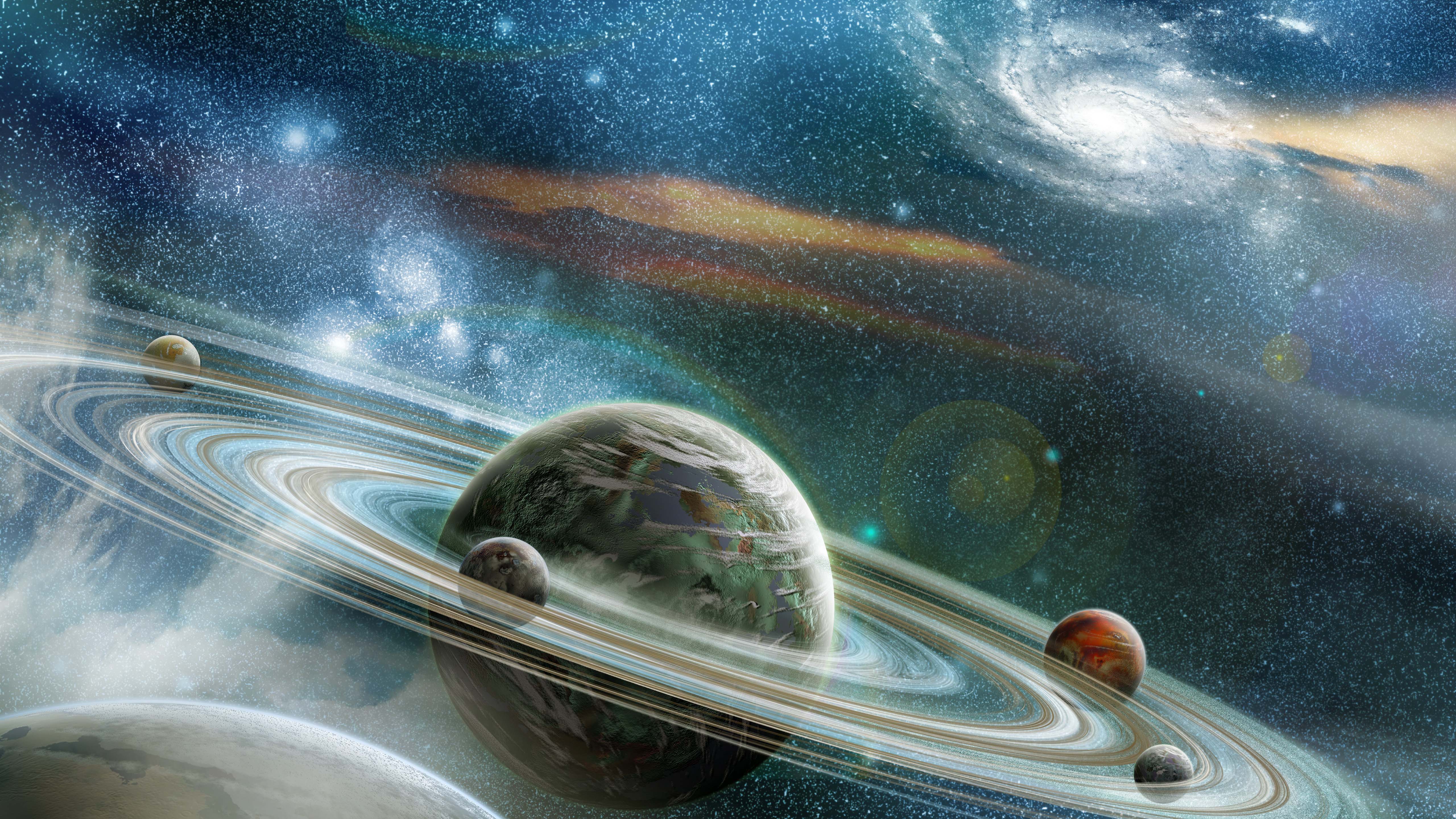 Space Galaxy Planets Wallpaper 4k