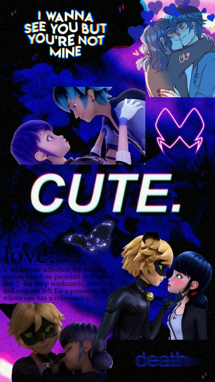 wallpaper lukanette and marichat because these ships are superior >>> there is marcthaniel. Miraculous ladybug wallpaper, Ladybug wallpaper, Miraculous ladybug