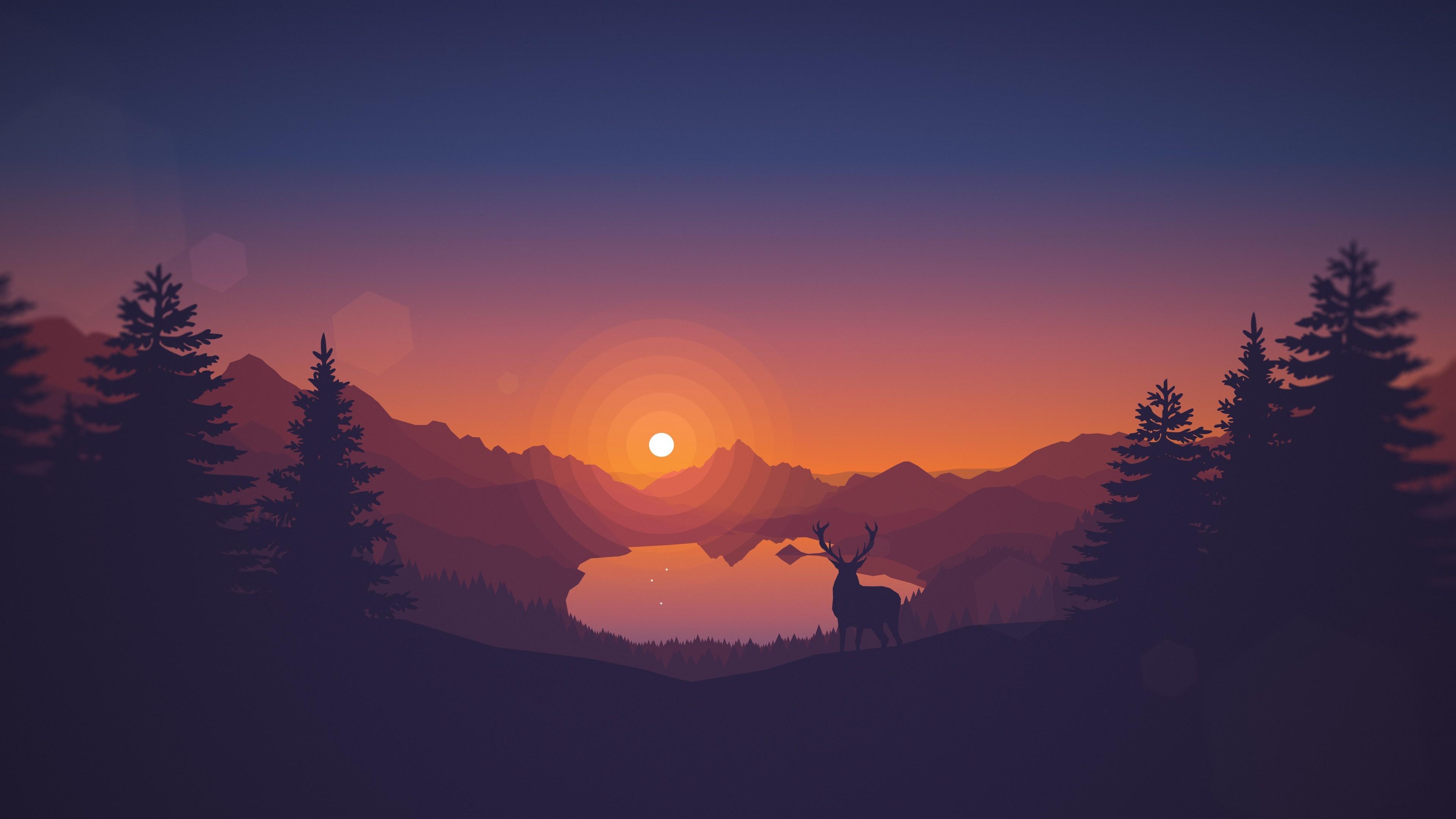 of Sunset 4K wallpaper for your desktop or mobile screen