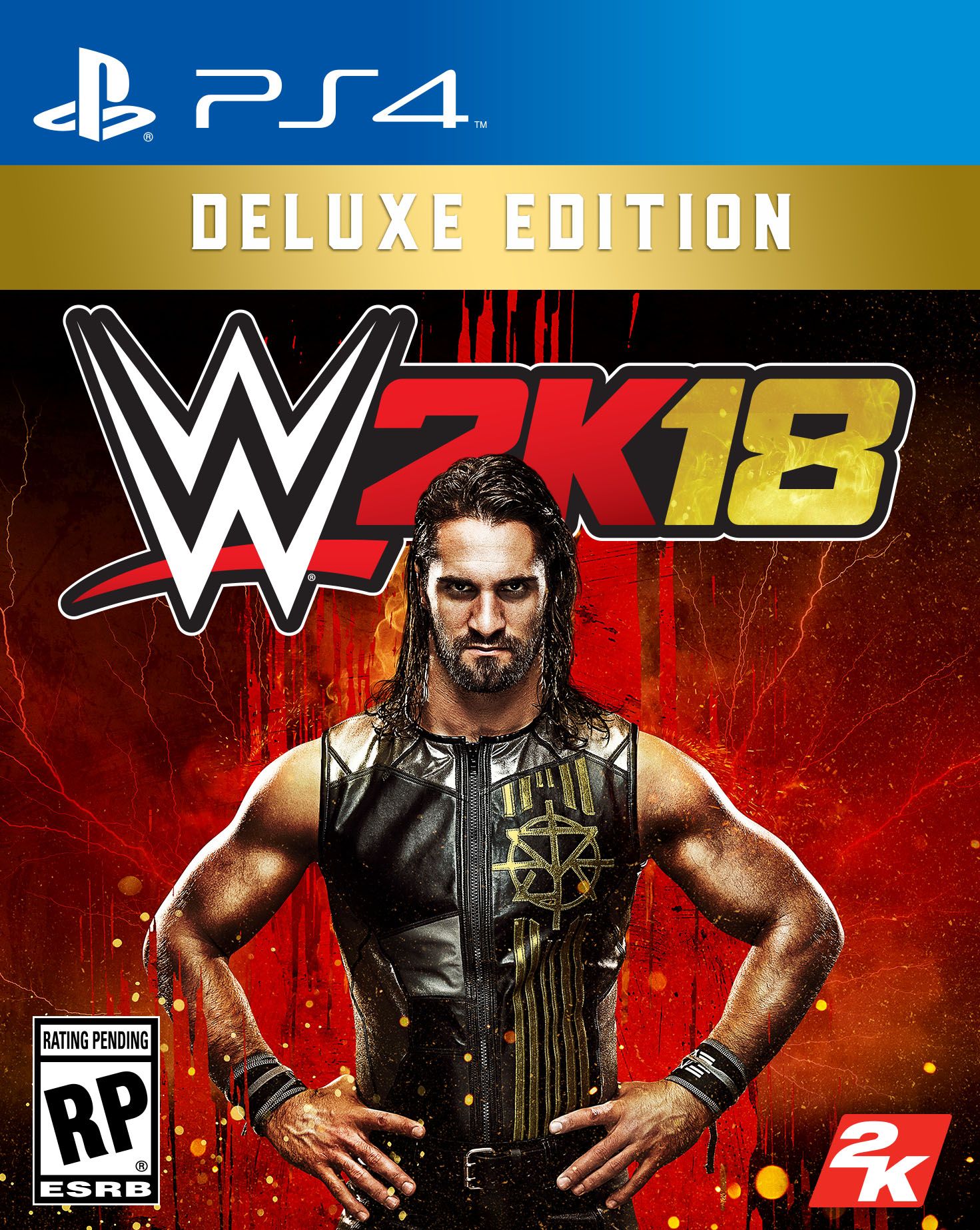 WWE 2K18 Cover Art feat. Seth Rollins 2K18 Image