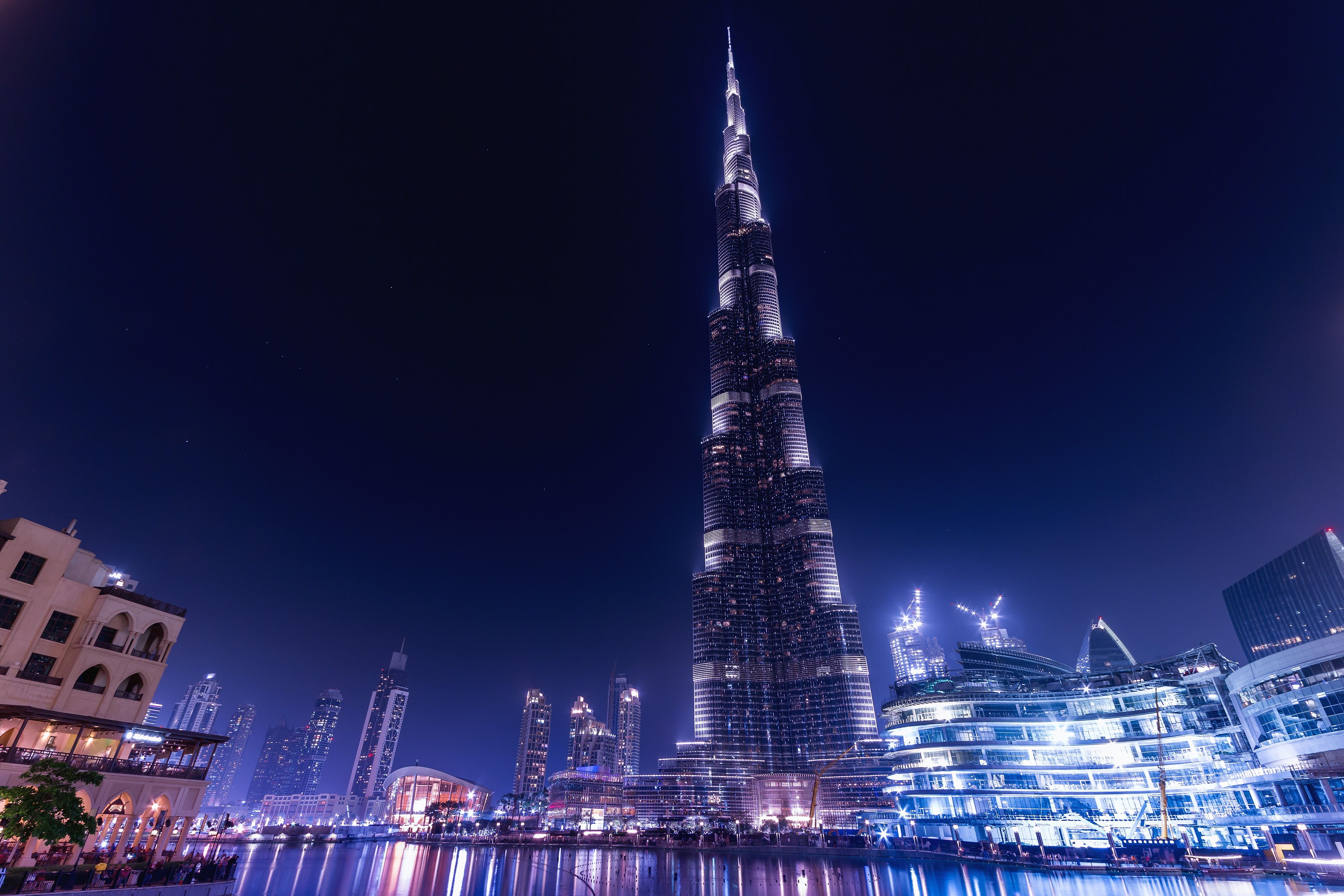Burj Khalifa Dubai Night, HD World, 4k Wallpaper, Image, Background, Photo and Picture