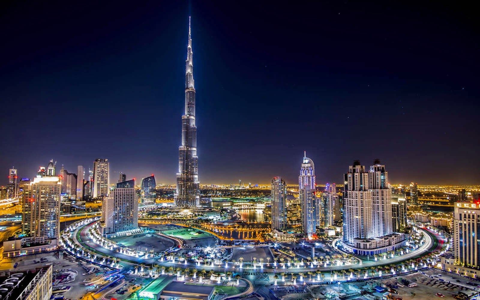 Dubai Burj Khalifa Night