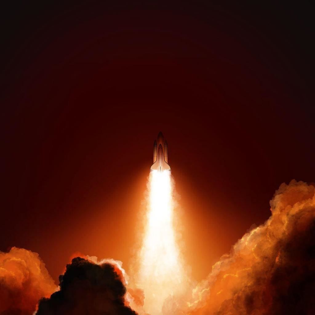 Rocket Ship iPad Wallpaper Free Download