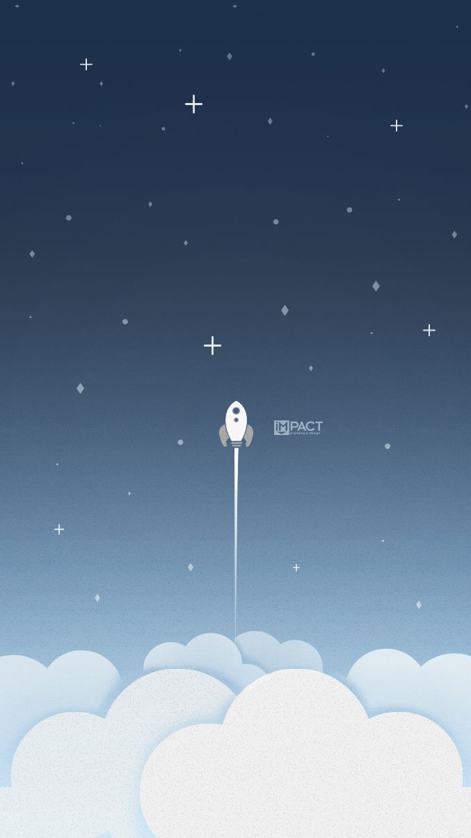 Creative Clouds Rocket Ship Wallpaper Wallpaper, iPhone Wallpaper