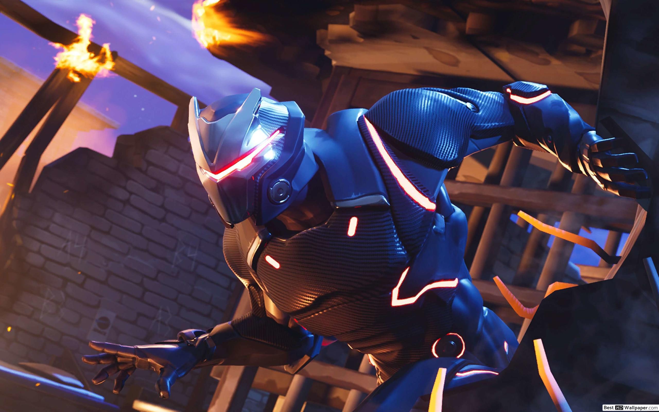 Fortnite: Battle Royale in action HD wallpaper download