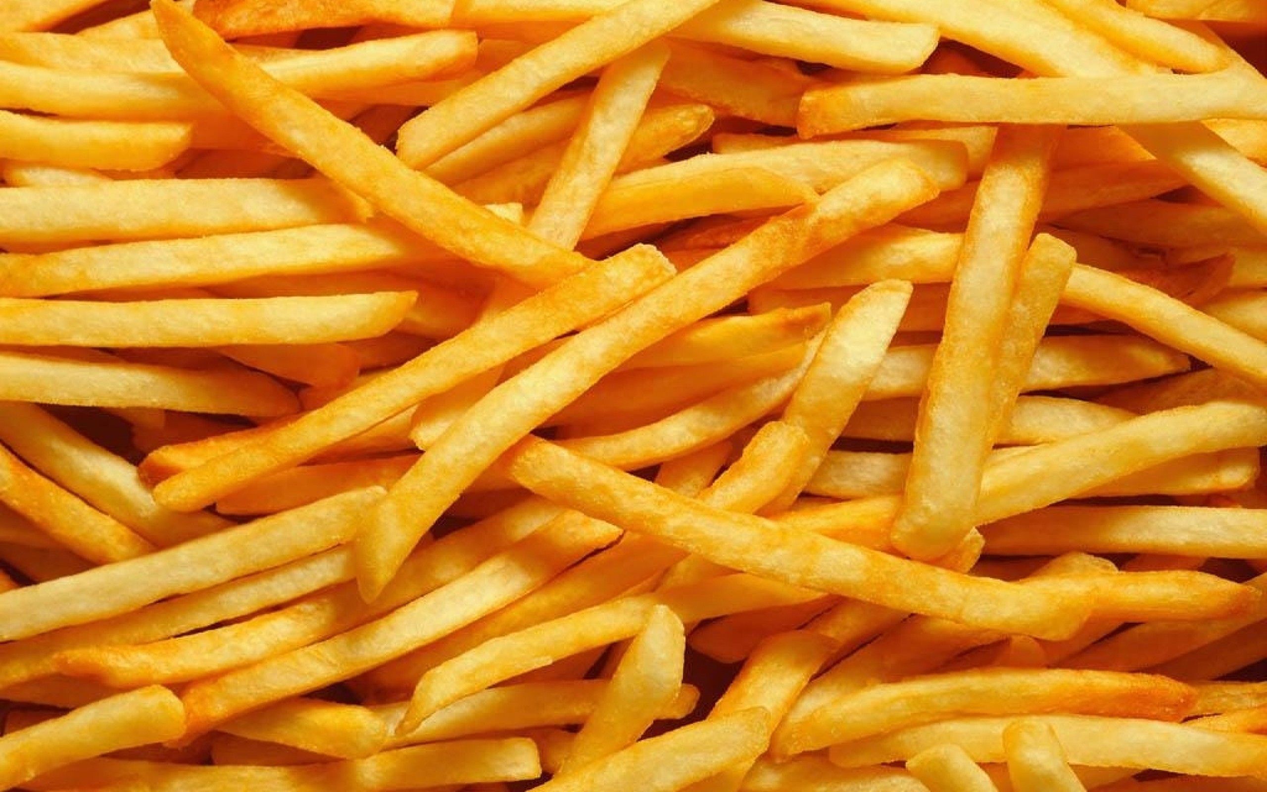 Yellow food french fries potatoes fried upscaled wallpaperx1600