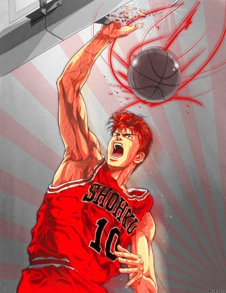 Wallpaper Hanamichi Sakuragi. Slam dunk anime, Slam dunk, Anime