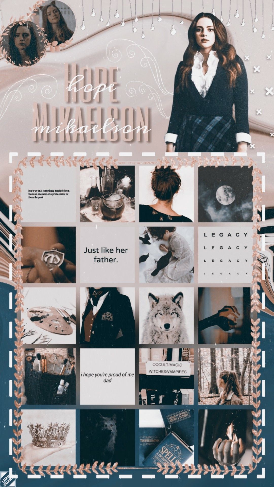 ⃝⃪⋆ᩚ ᩘ⋆᩠᮫໋ํۣۜ⇢My Edits. Hope wallpaper, Hope mikaelson, The originals