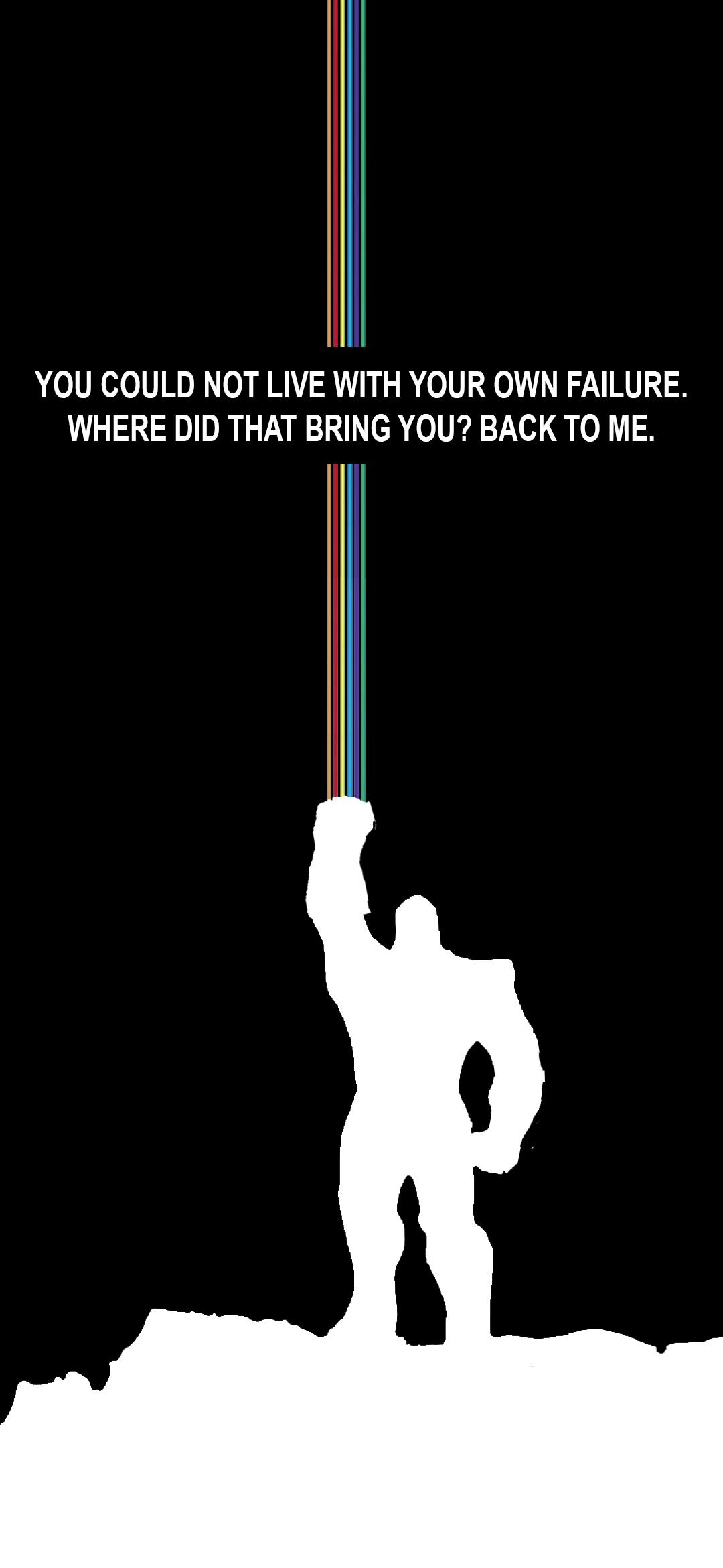 Made amoled friendly Thanos wallpaper ^^