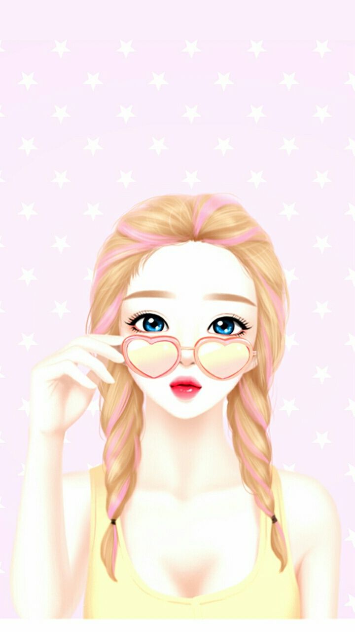 Cute Lovely Girl Cartoon Wallpapers Wallpaper Cave