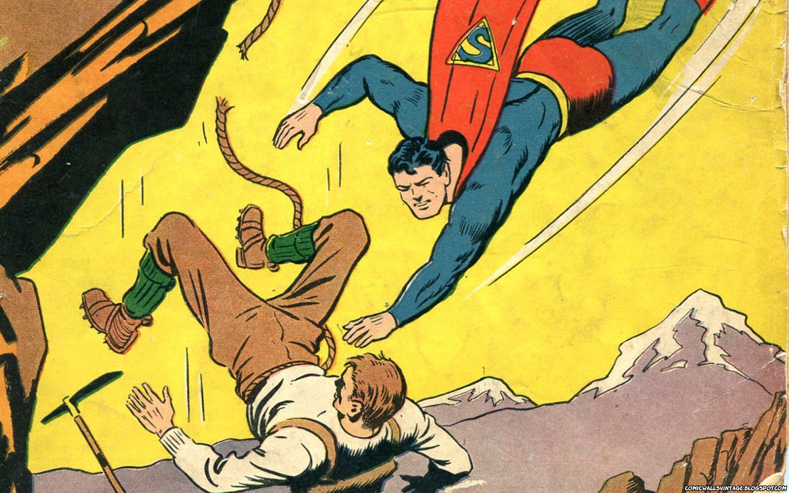 Comic Wallpaper Vintage: Superman Comics 38 (Vintage Comic Wallpaper)