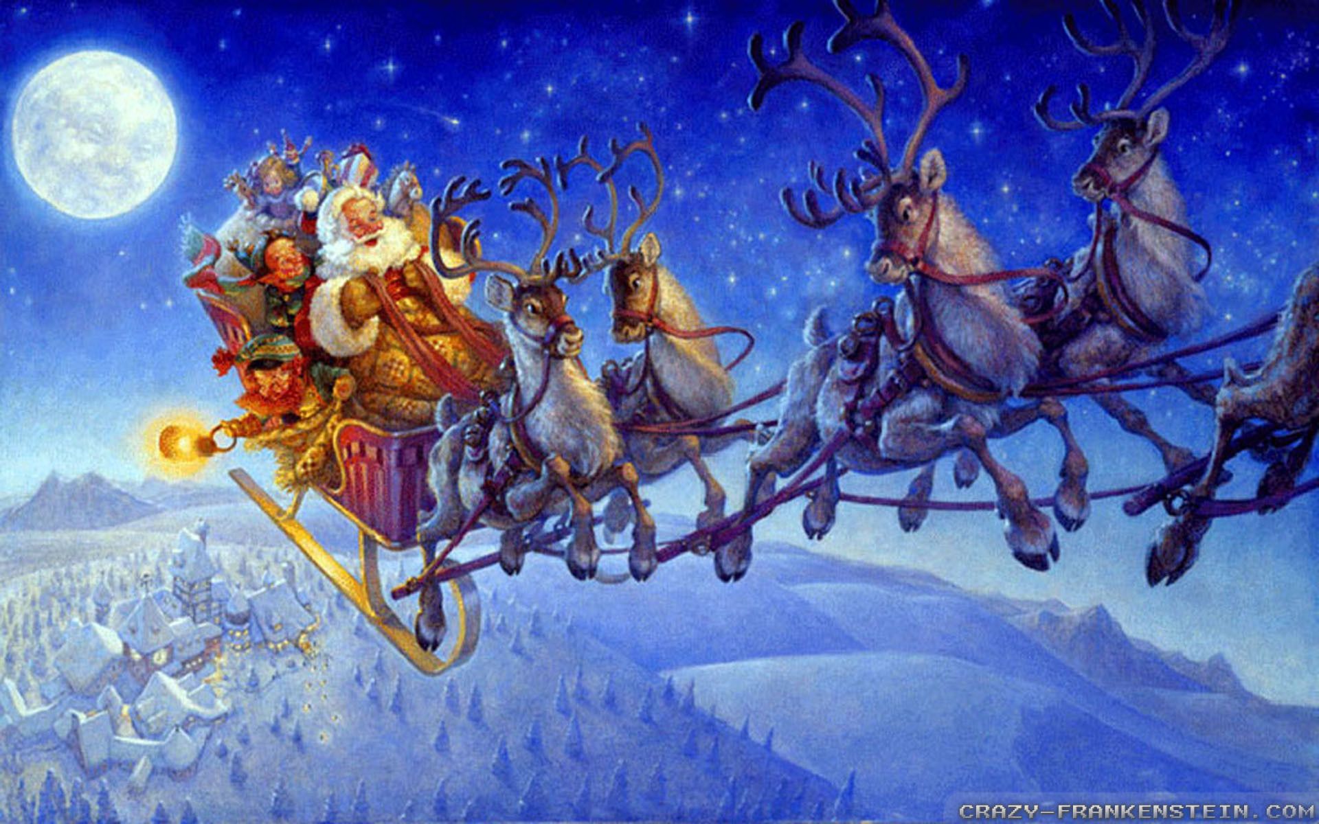 Desktop Christmas Wallpaper Reindeer