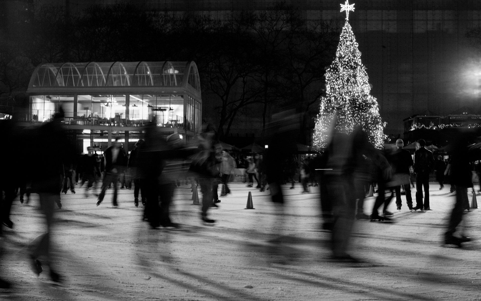 Black And White Christmas Background HD wallpaper