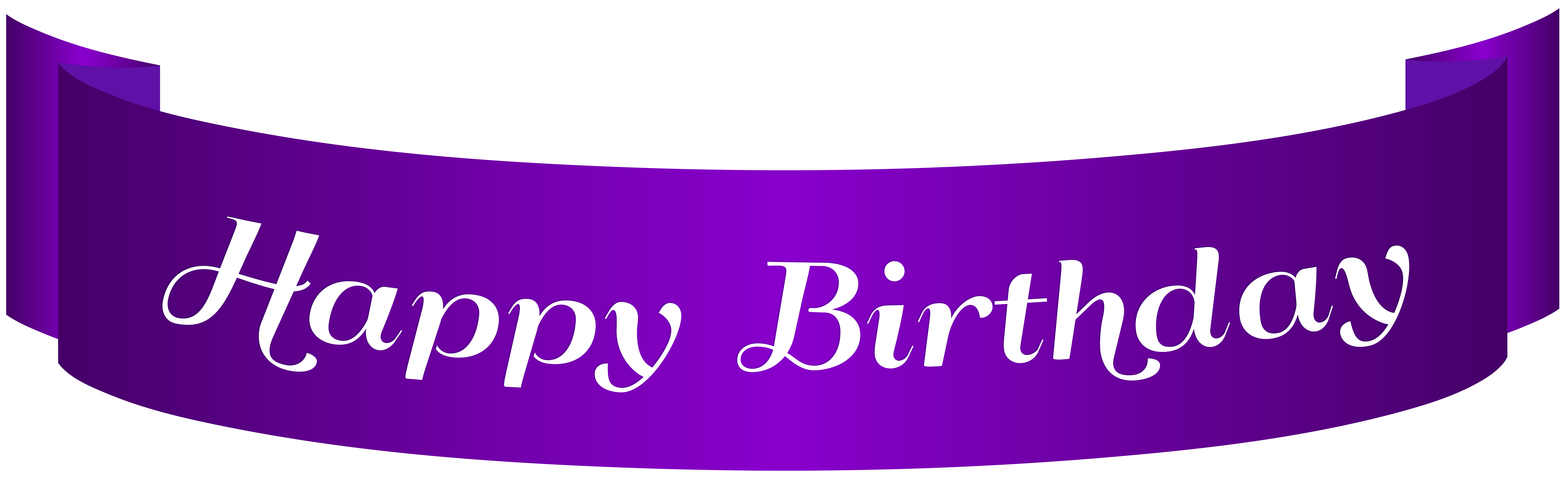 Happy Birthday Purple Banner PNG Clip Art Quality Image And Transparent PNG Free Clipart