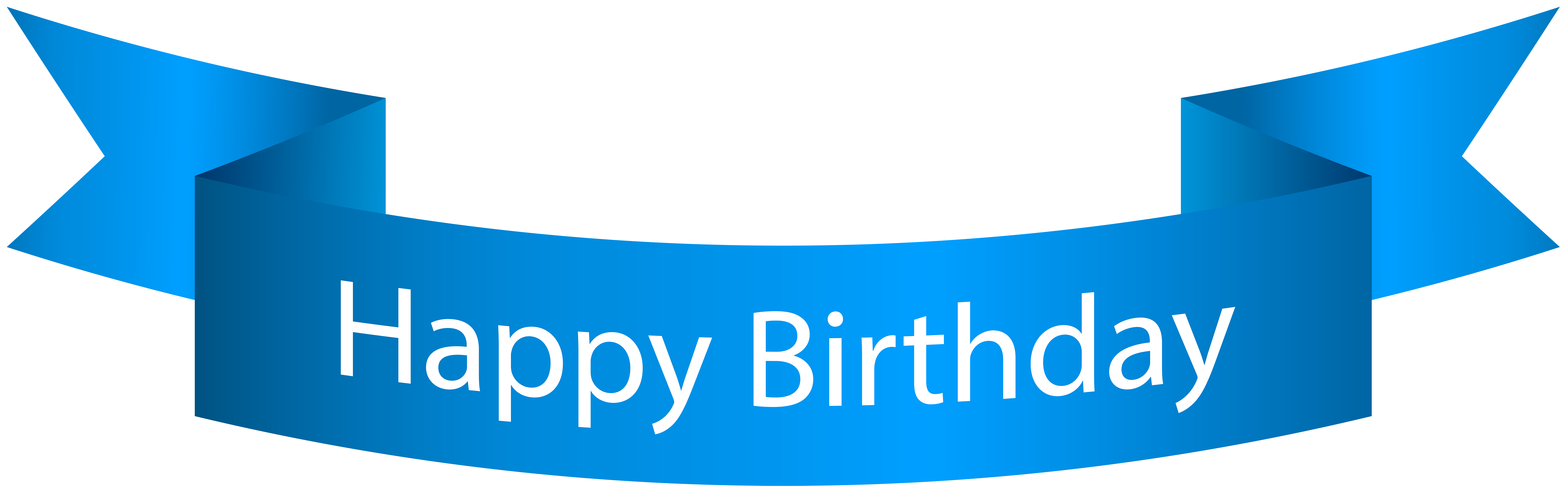 Happy Birthday Blue Banner PNG Clip Art Image Quality Image And Transparent PNG Free Clipart