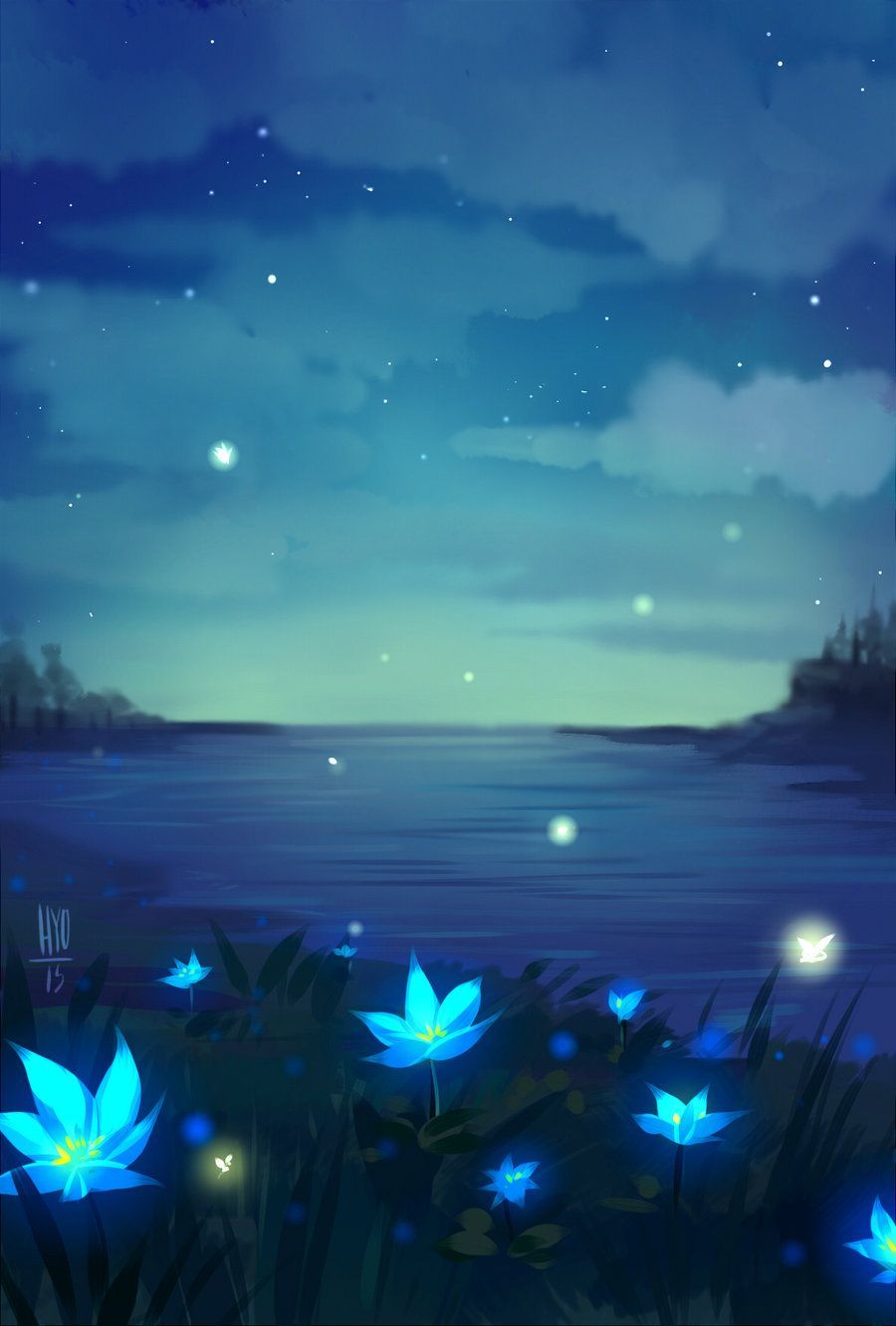 Hoa anime xanh là biểu tượng của sự tươi mới và sự sống. Màu xanh của chúng mang lại cảm giác mát mẻ, sảng khoái, giống như bạn đang ngắm nhìn thanh xuân đầy thắm tình.