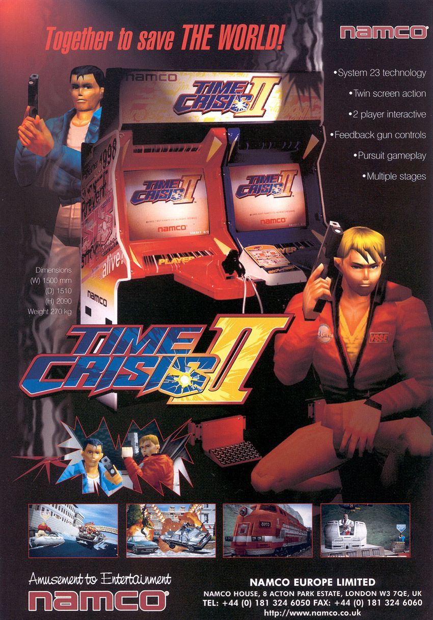 Time Crisis II. Arcade video games, Retro video games, Arcade