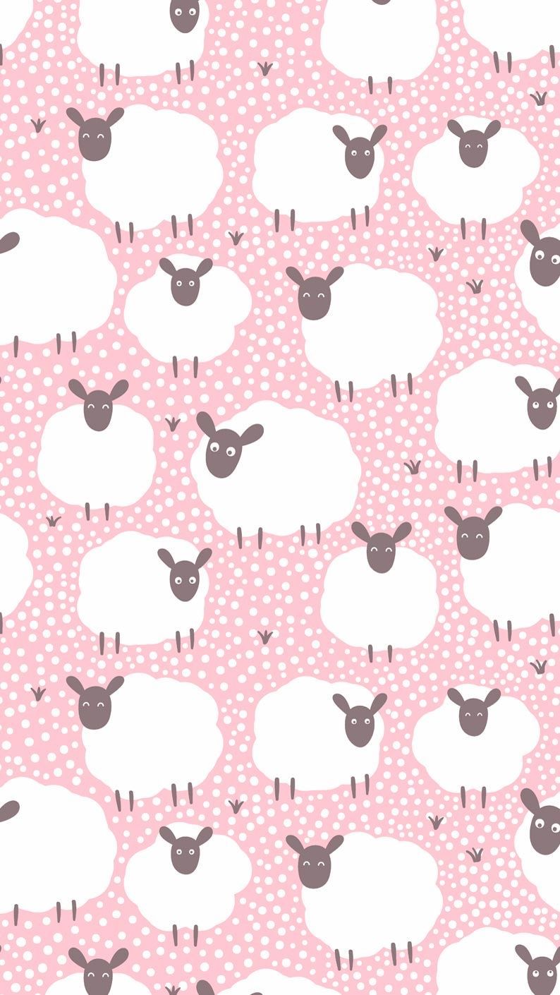 Pecore. Cute patterns wallpaper .se