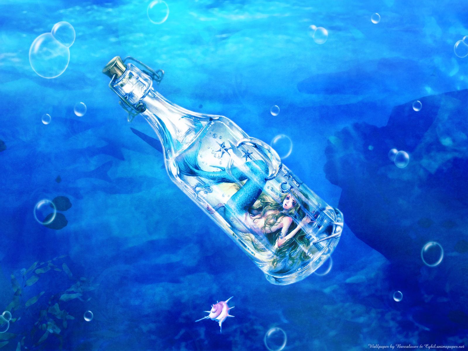 The Next Lovely Anime Wallpaper Shows A Blue Mermaid Of Tukiji Free Downloads. HD Wallpaper