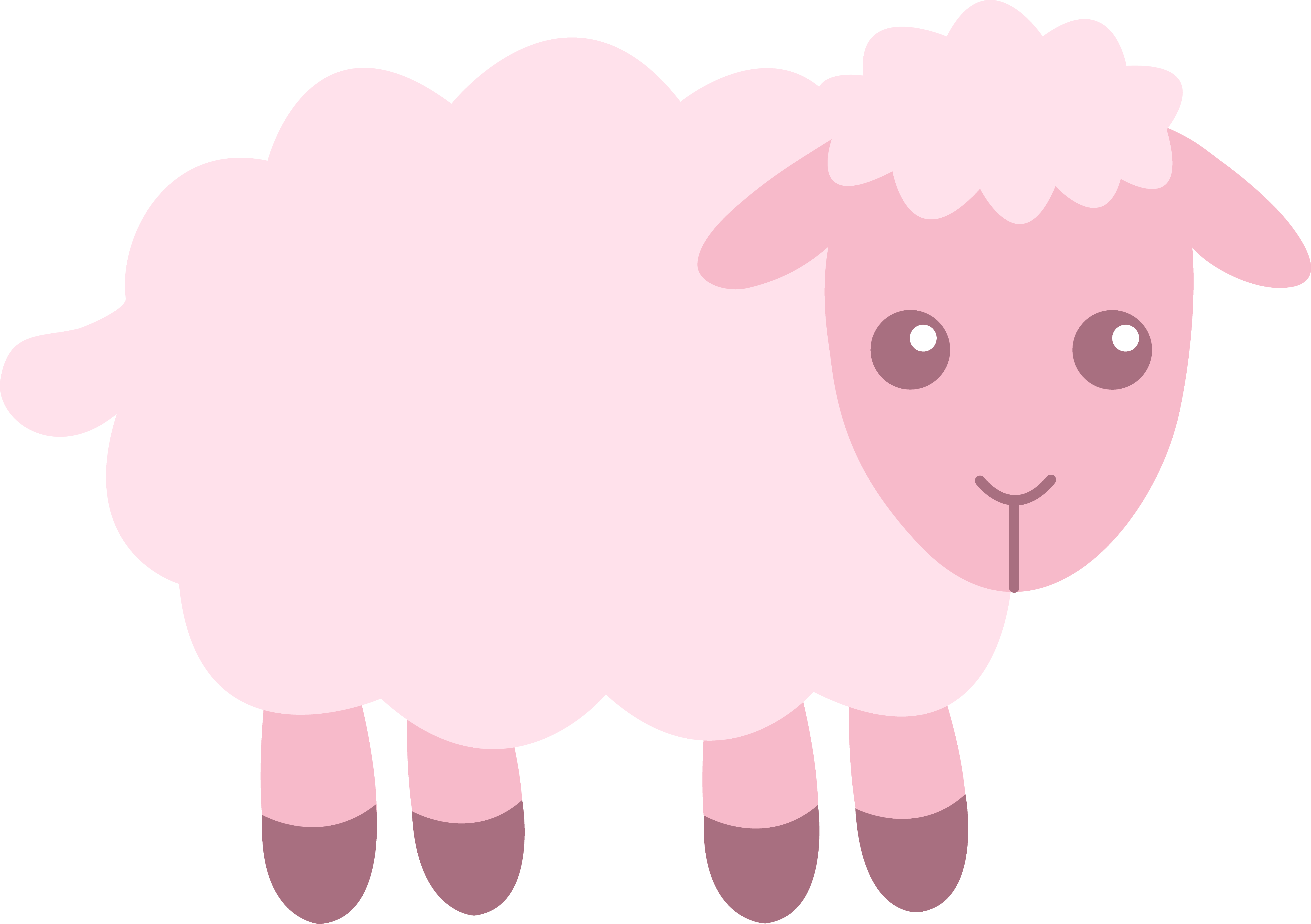 Pink Sheep Wallpaper