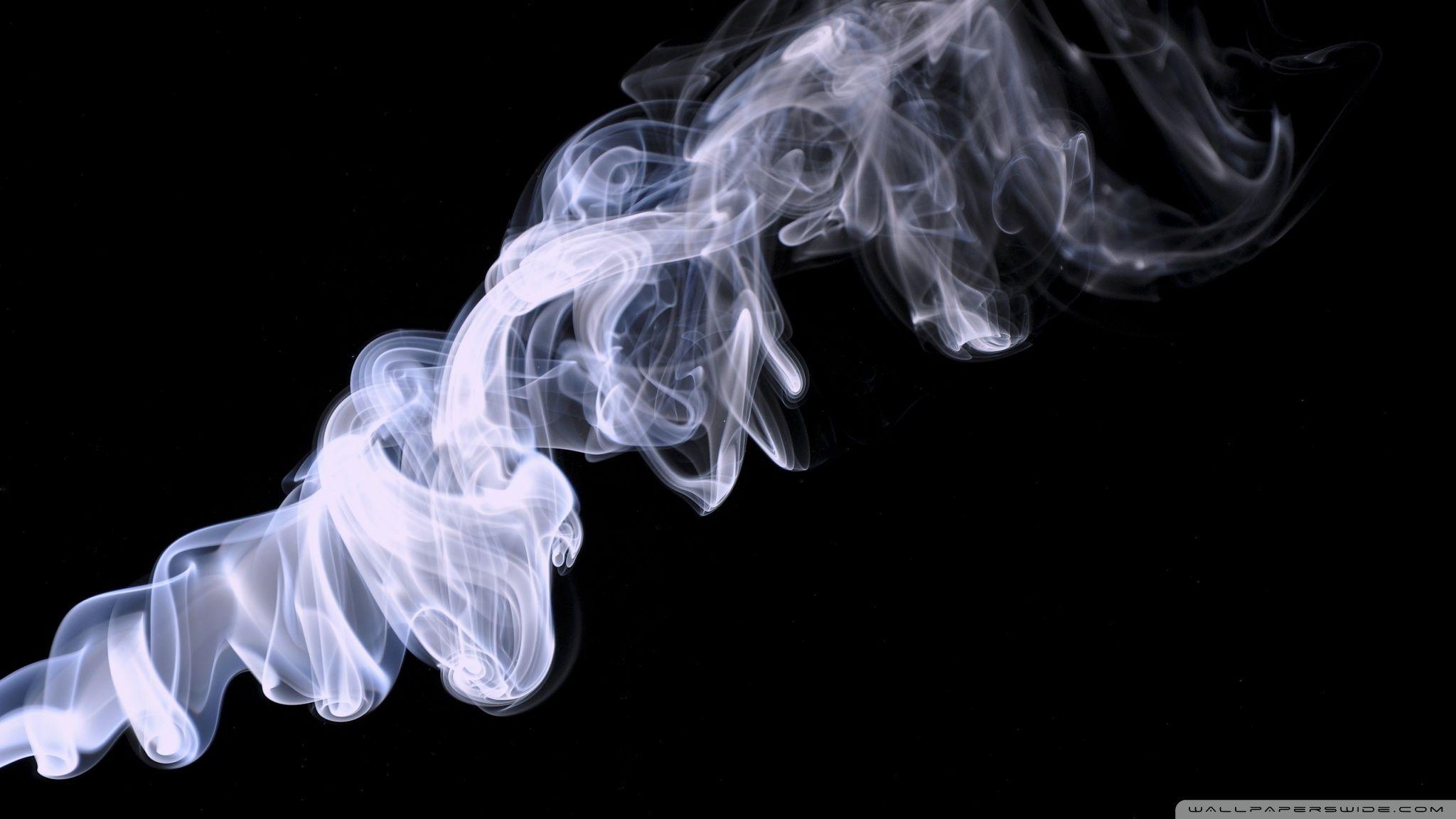 Blue and White Smoke Digital Wallpaper  Free Stock Photo
