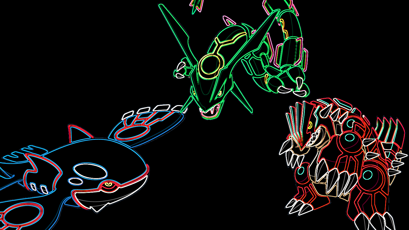 Download free Neon Pokemon Rayquaza Wallpaper 