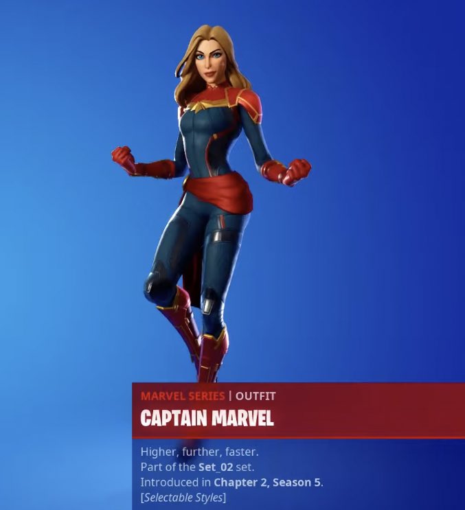 Captain Marvel Fortnite wallpaper