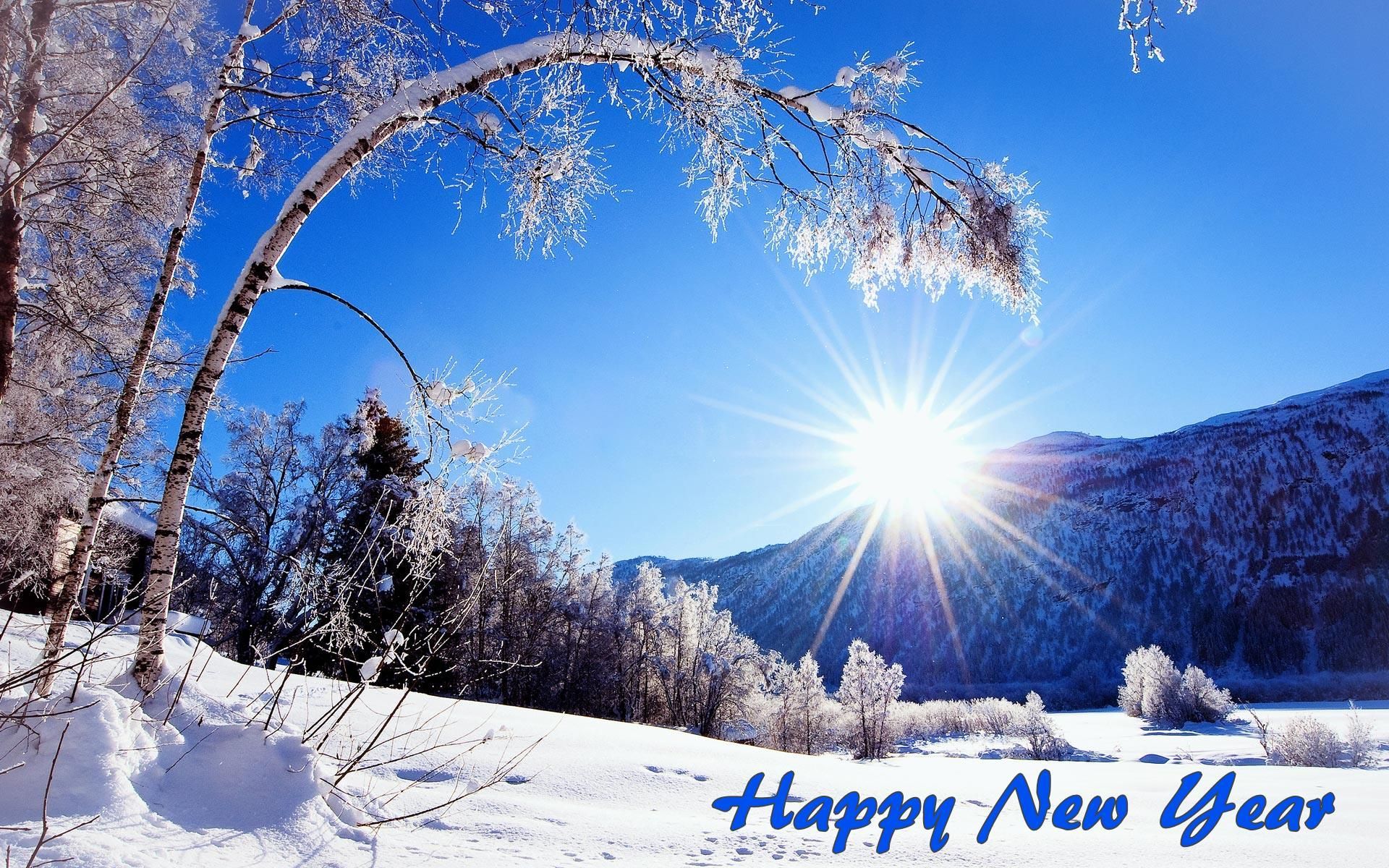 Happy New Year HD Wallpaper. Winter scenery, Winter snow wallpaper, Winter landscape