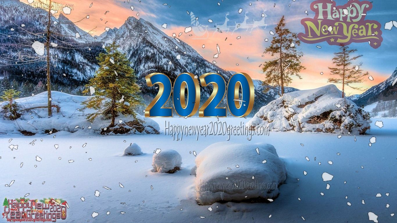 Happy New Year 2020 Nature Wallpaper Download Free Wallpaper Trees Background