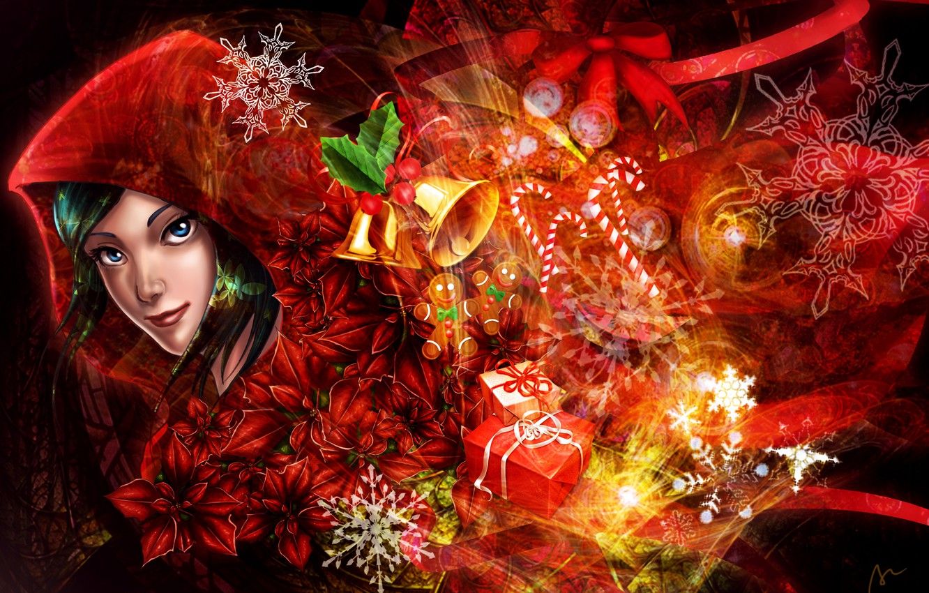 Merry Christmas Girl Wallpapers - Wallpaper Cave