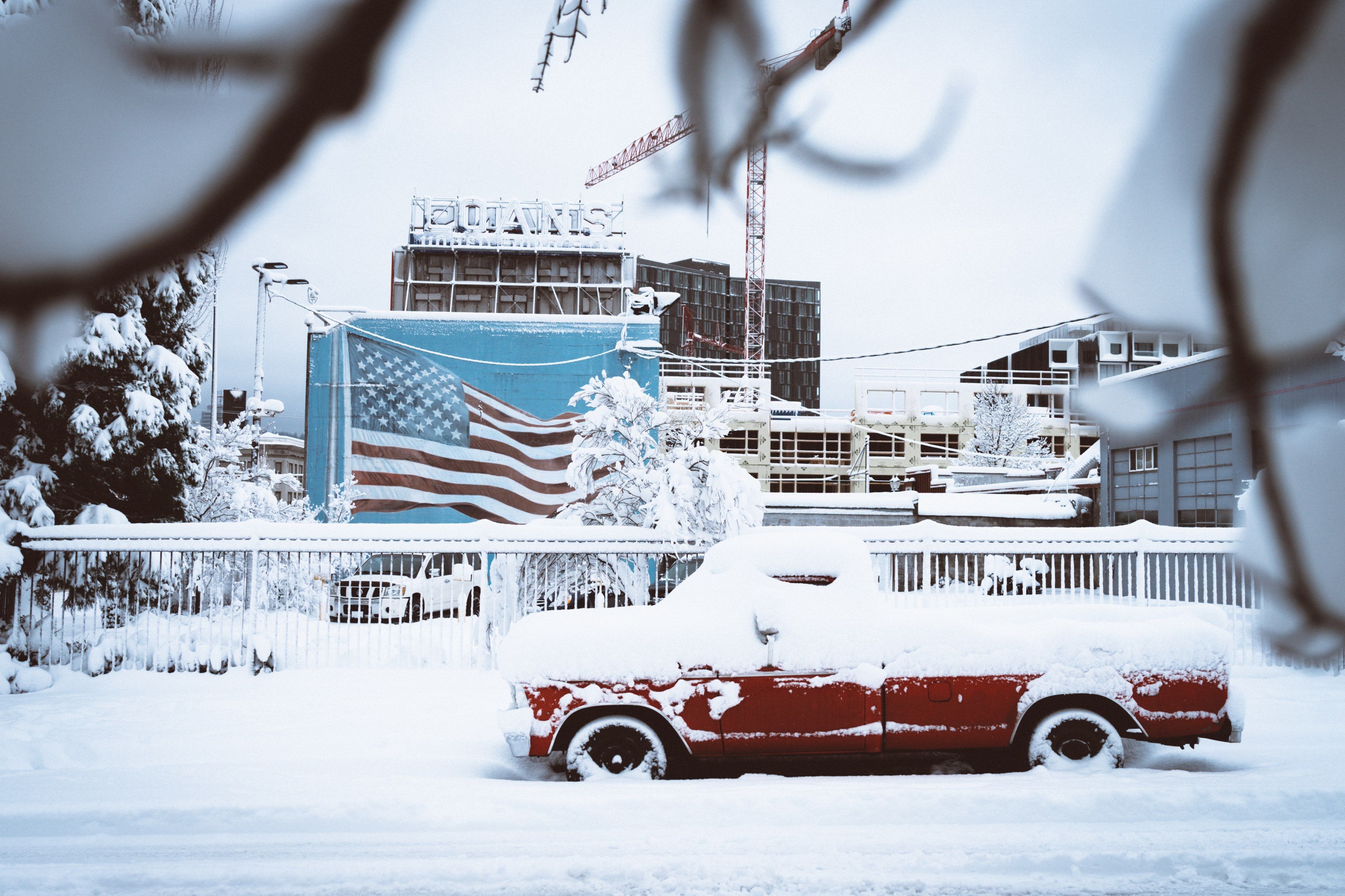 Red Truck Winter Wallpapers - Wallpaper Cave