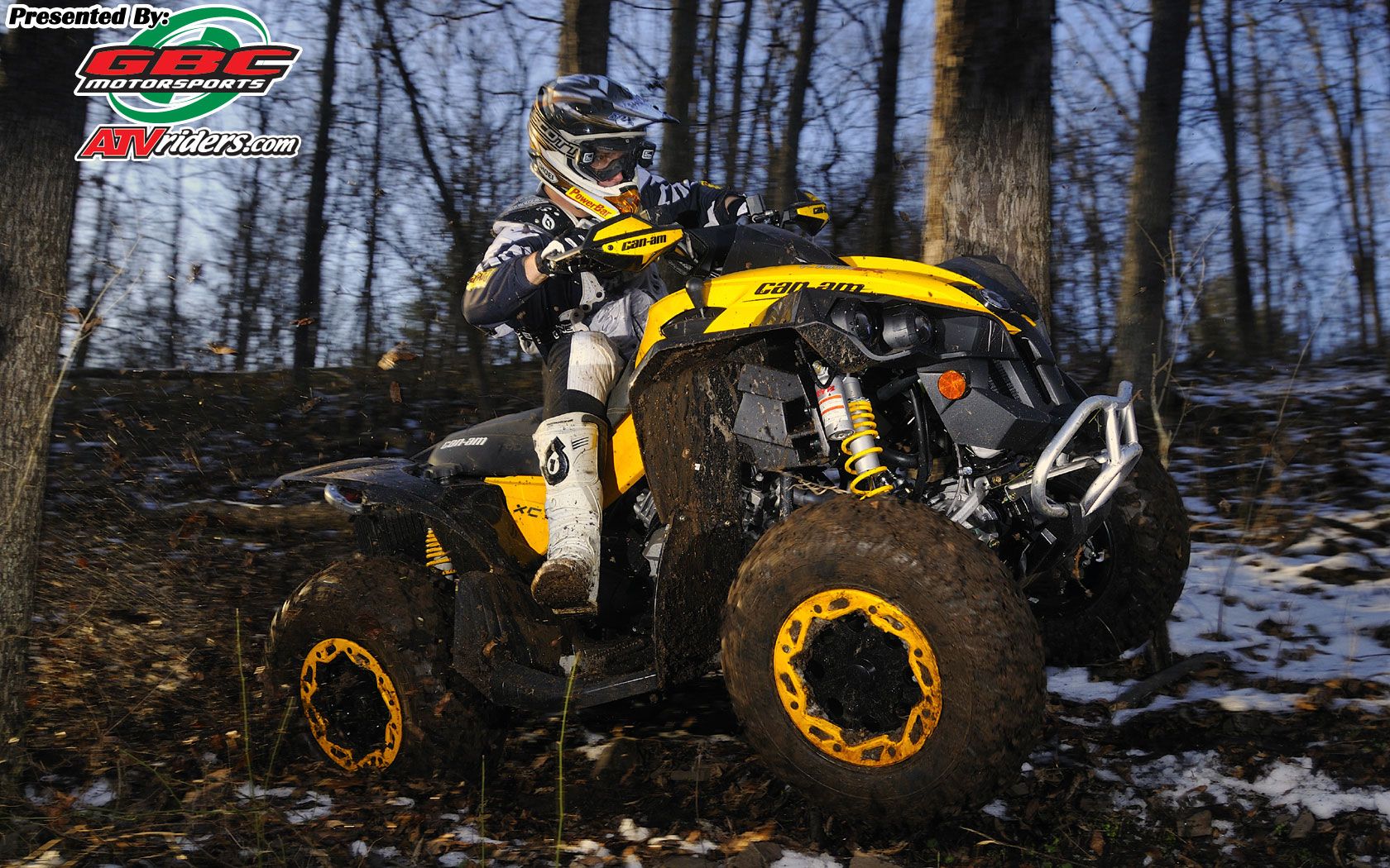 Rick Cecco Lifting Up The Front Wheels On A Can Am Renegade 800R XC