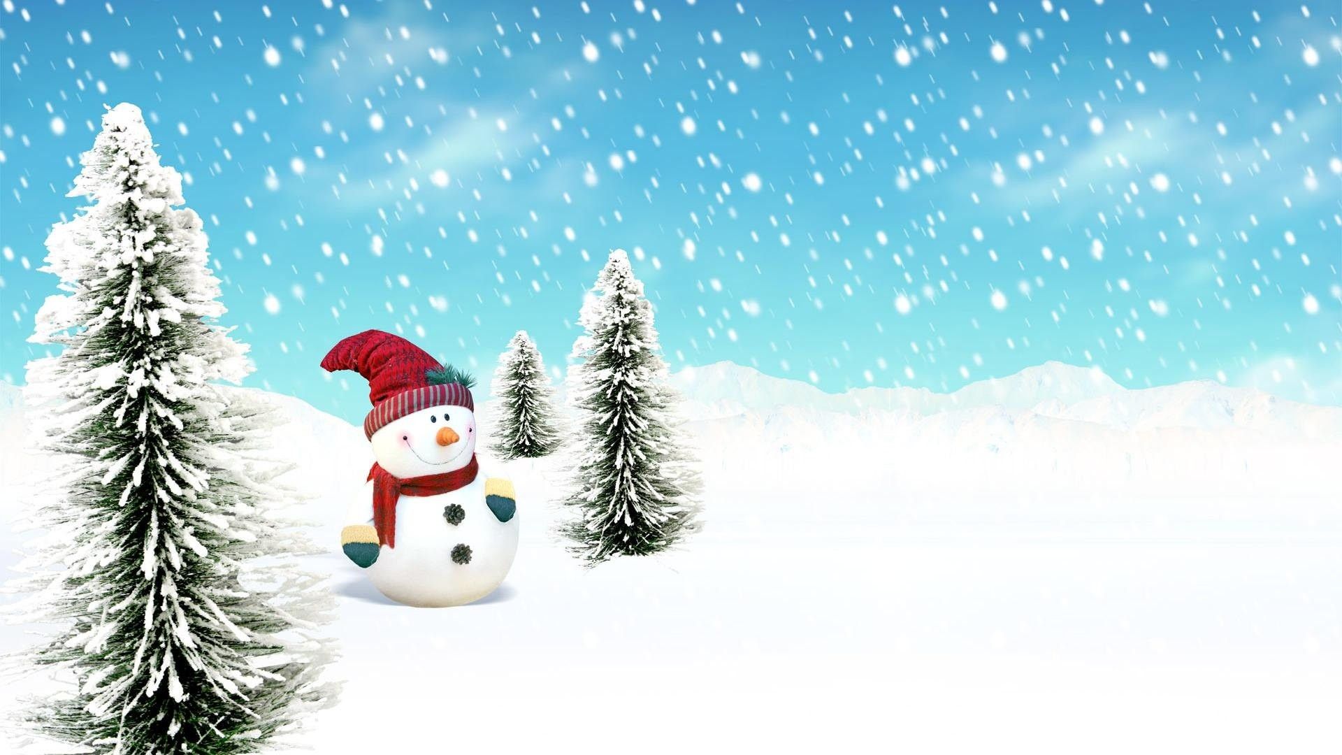 Snowman Desktop Background