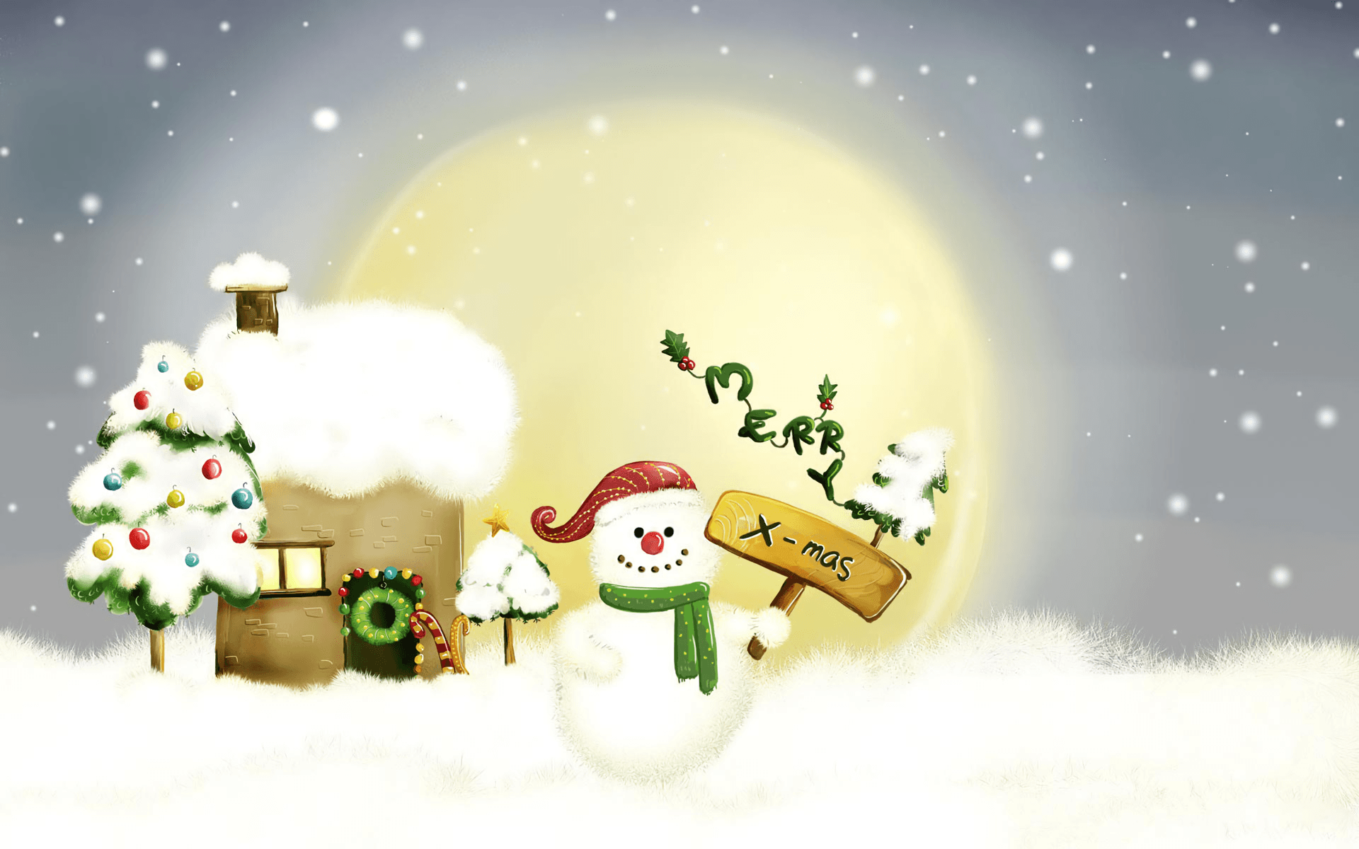 Snowman Christmas HD Wallpaper Free HD Wallpaper