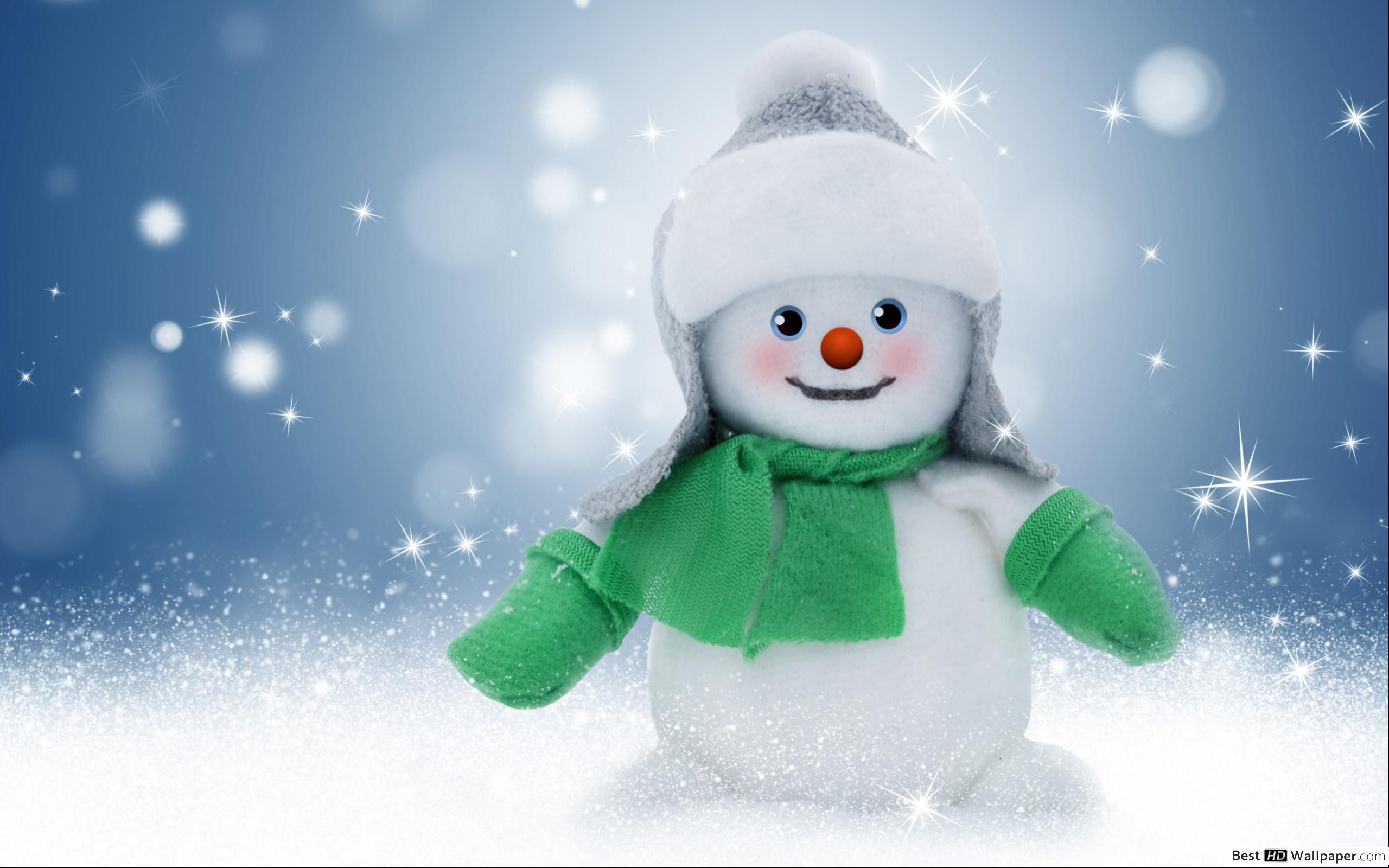 Christmas snowman HD wallpaper download
