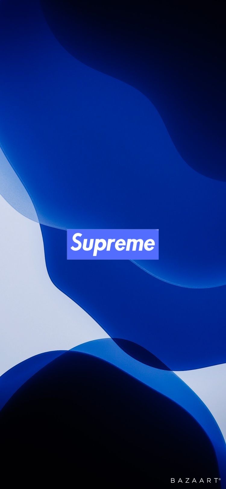 supreme x iOS 13 wallpaper. Black and blue wallpaper, Hypebeast wallpaper, Hypebeast iphone wallpaper